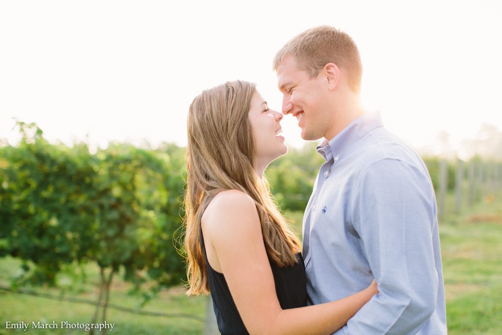 vineyard engagement session