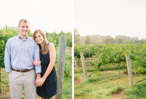 vineyard engagement session